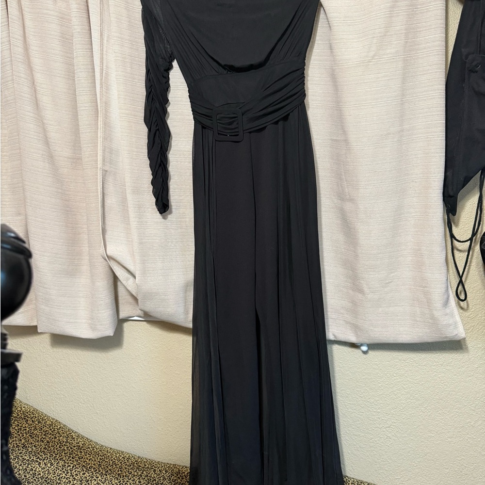 Fashion Nova Black Long Sleeve Dress